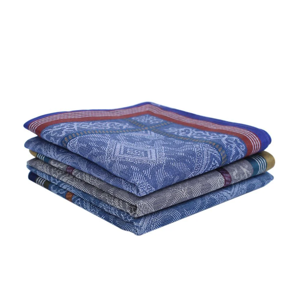 Verified Set de pañuelos de algodón jacquard de 3 piezas Trendy