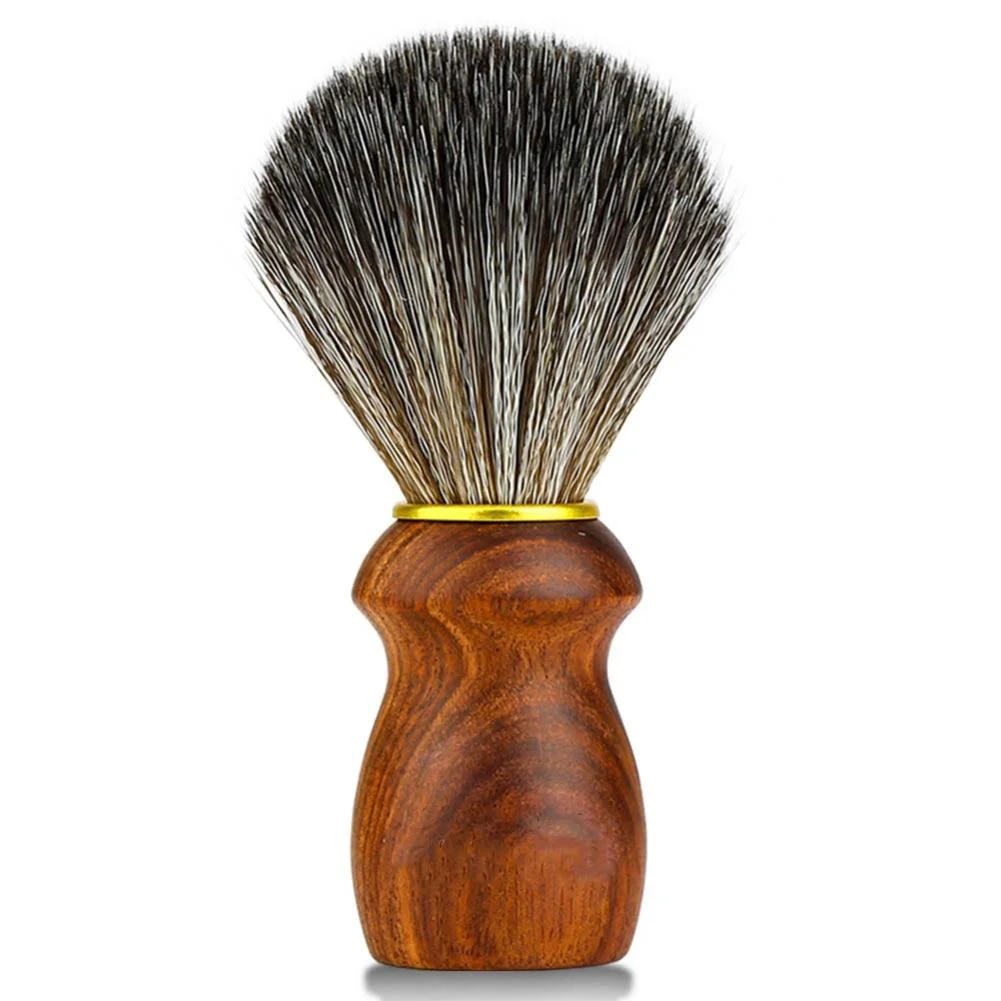 Fashionable Brocha de afeitar con raro mango de madera de ébano Solid