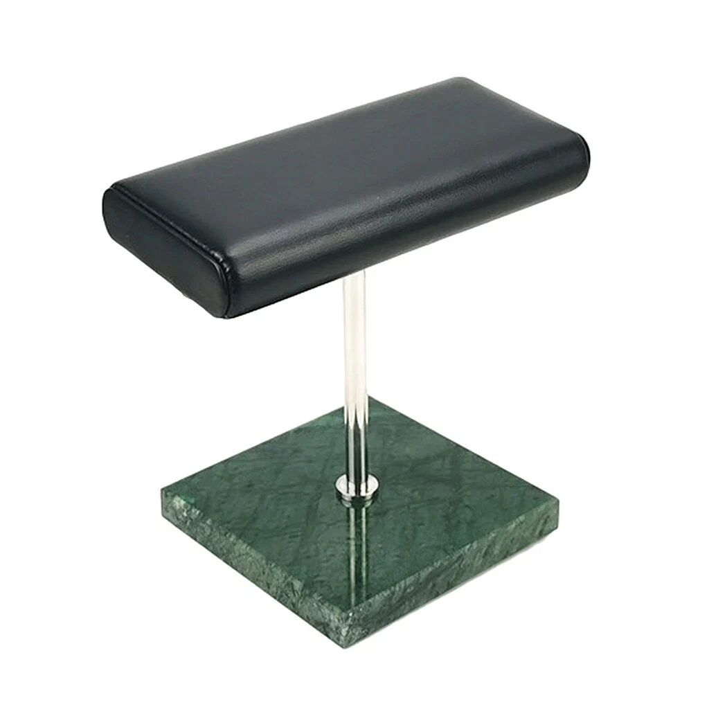 Contemporary Antoine Expositor doble de mármol verde para relojes Secure