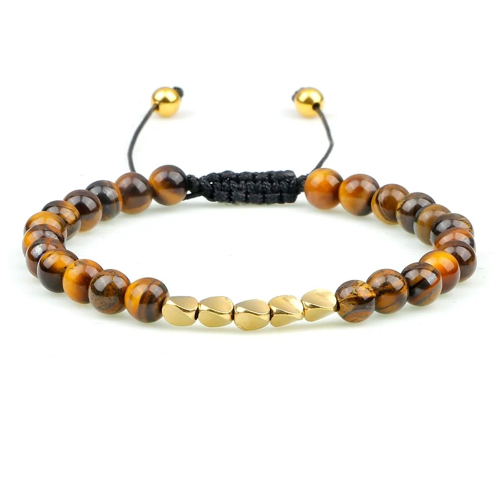 Convenient Atrani Pulsera de cuentas de ojo de tigre Fashionable