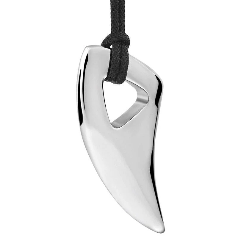 Comfortable Collar Colgante Diente de Tiburón Acero Inoxidable Proven