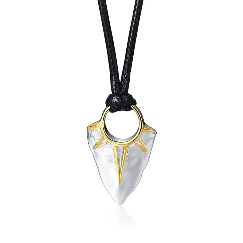 Sustainable Collar Colgante Diente Hawaiano Acero Inoxidable Breathable