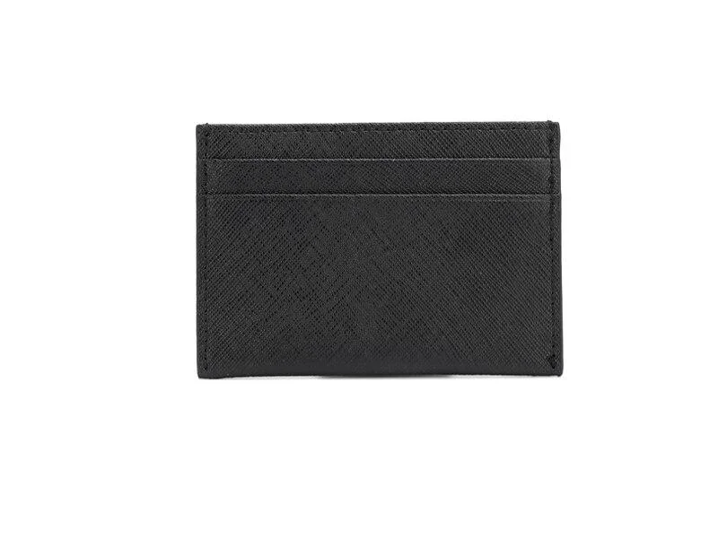 Dependable Wilhelm Tarjetero de piel saffiano Enhanced
