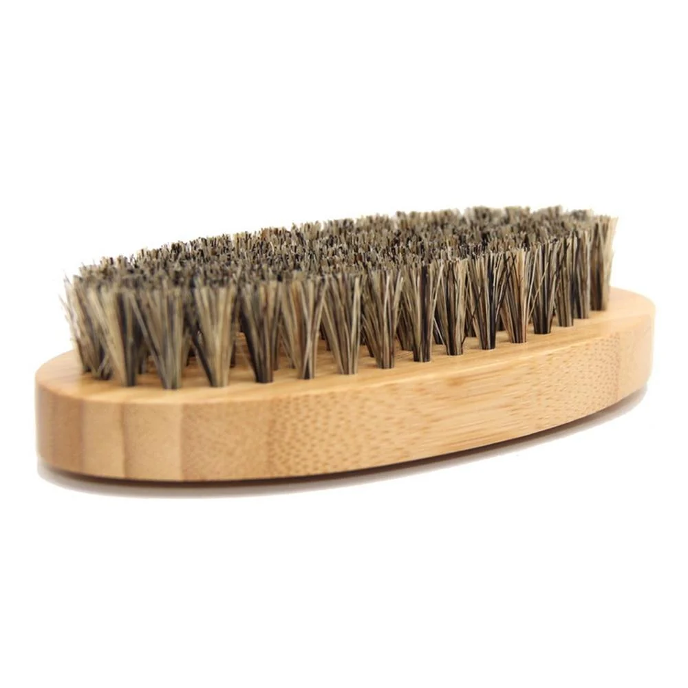 Clean Bamboo Boar Bristle Beard Brush Practical