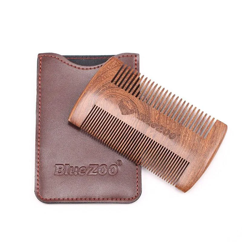 Trusted Sandalwood Beard Comb with Leather Case Outstanding