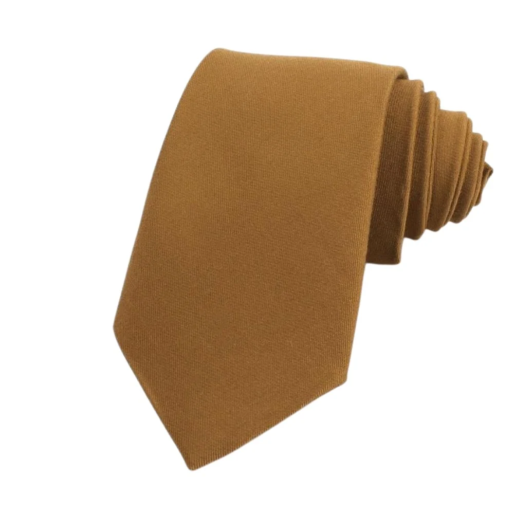 Relaxed Solid Cotton Tie Traditional