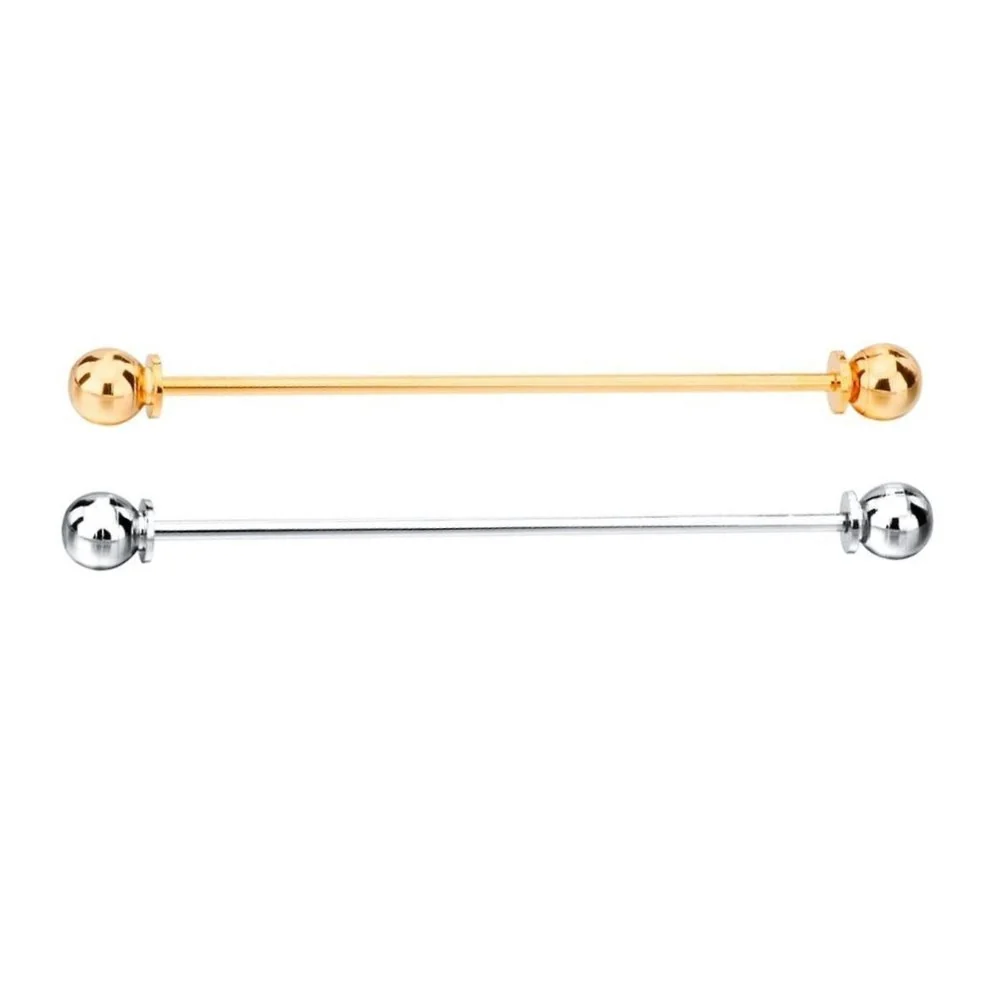 Consistent Globe Head Collar Bar Green