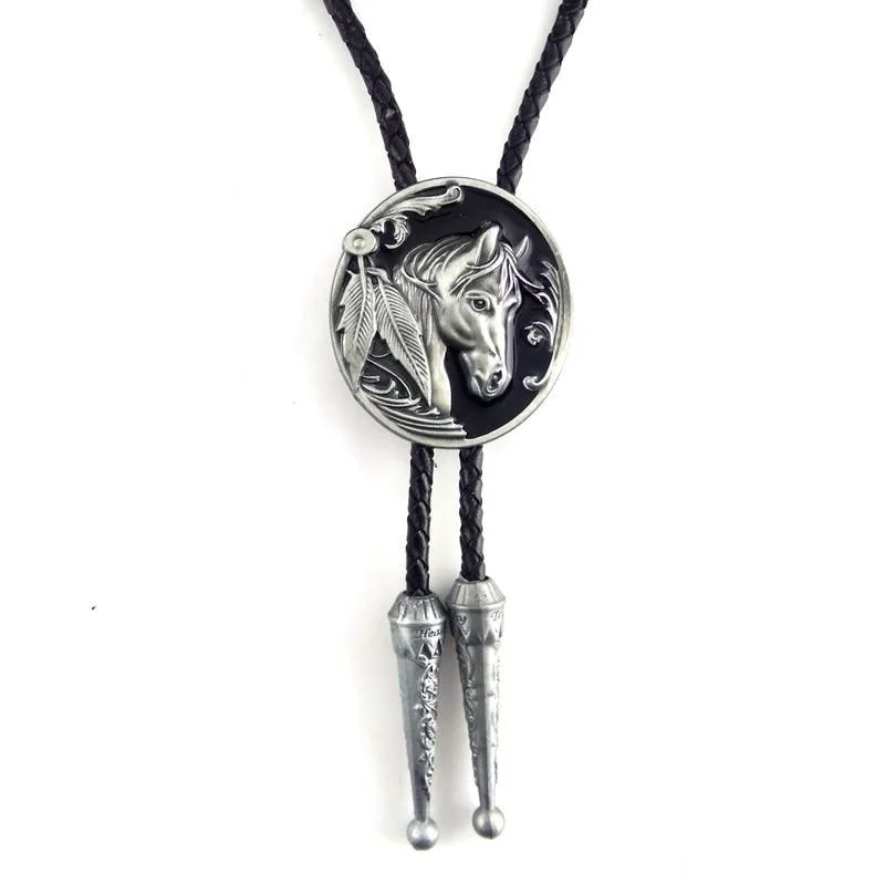 Artisan Western Horse Bolo Tie User-Friendly