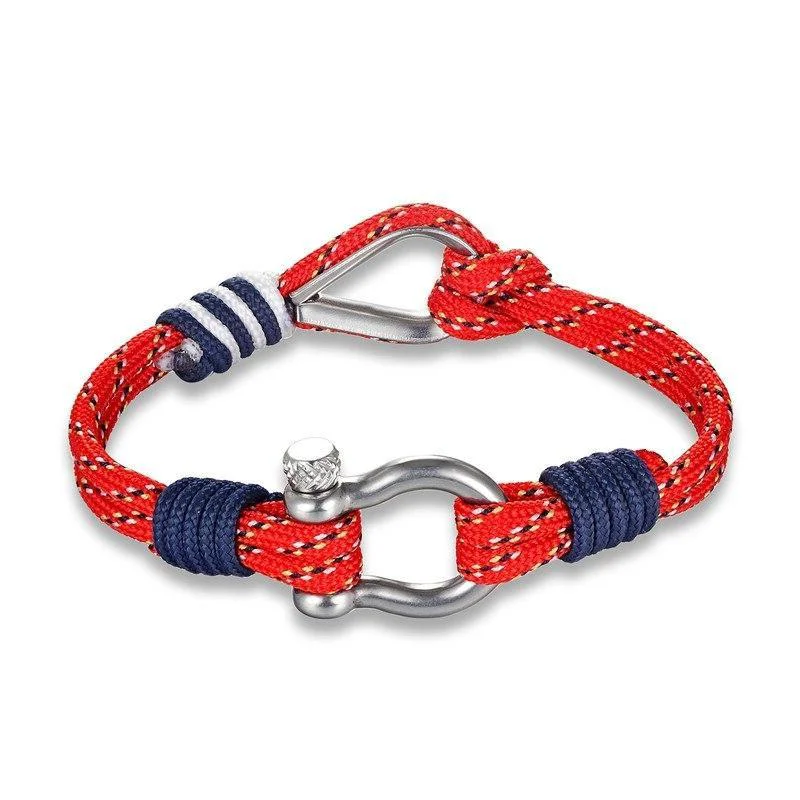 Certified Double Shackle Parachute Cord Bracelet Eco-Friendly