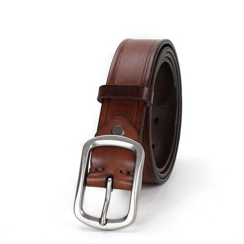 Certified Alonso Casual Cowskin Leather Belt Powerful