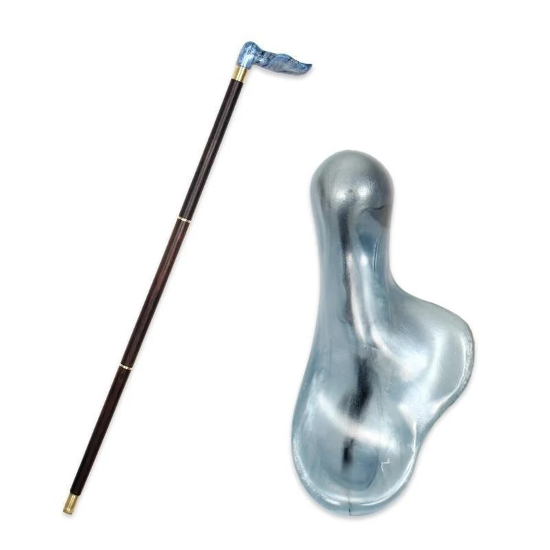 Crafted Jean Wooden Walking Stick With Silver Handle Luxury