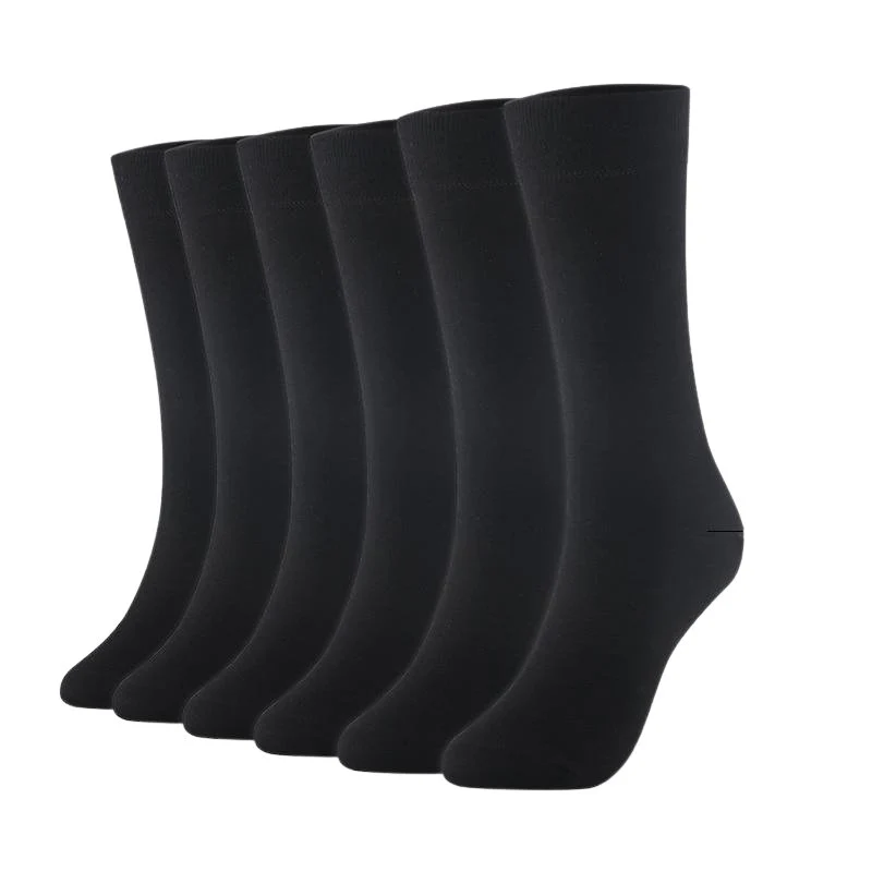 Genuine High Cotton Business Solid Socks 6 pairs Set World-Class