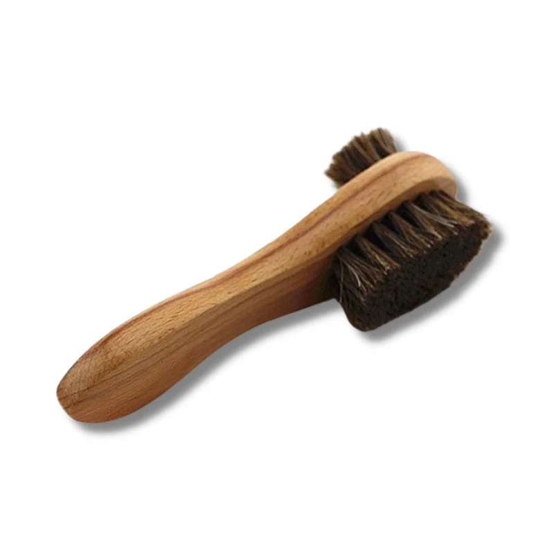Optimized Arturo Double-Sided Horse Hair Wooden Shoe Brush Elegant