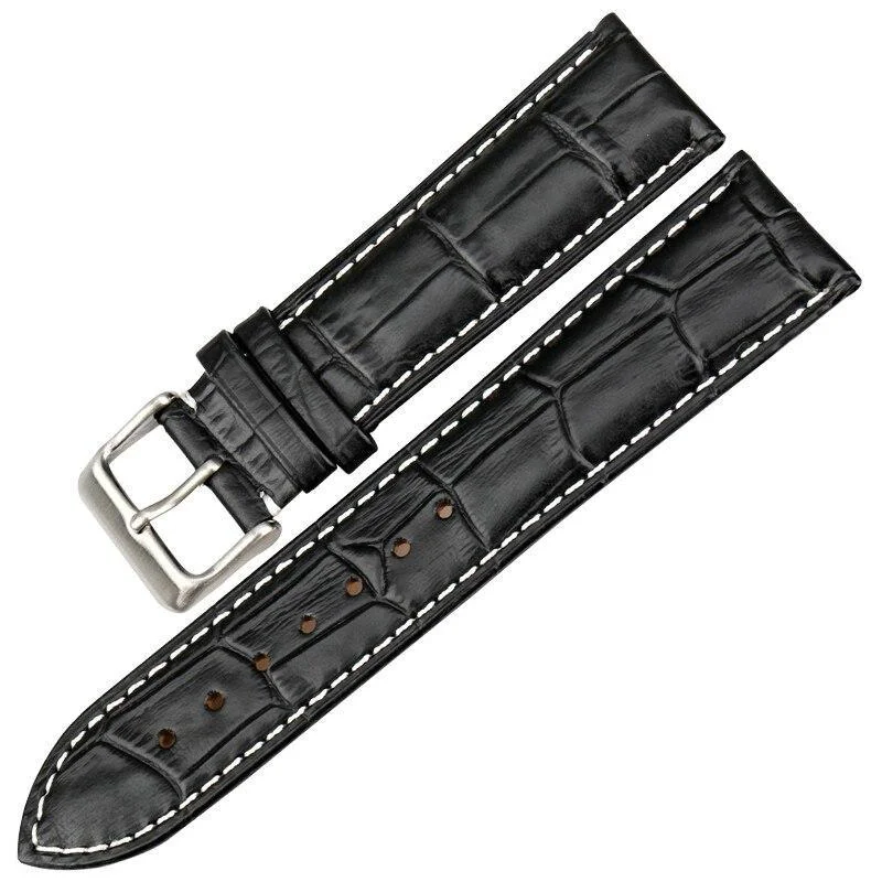 Outstanding Claude Leather Stitched Watch Strap With Tang Buckle Environmentally Friendly