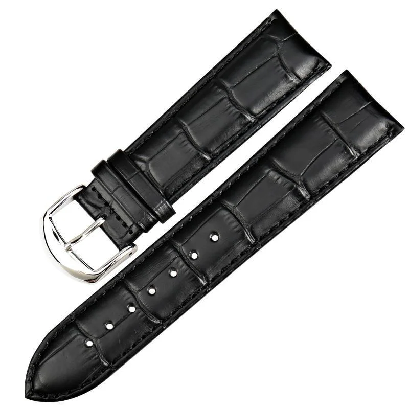 Contemporary Claude Leather Watch Strap With Tang Buckle Enhanced