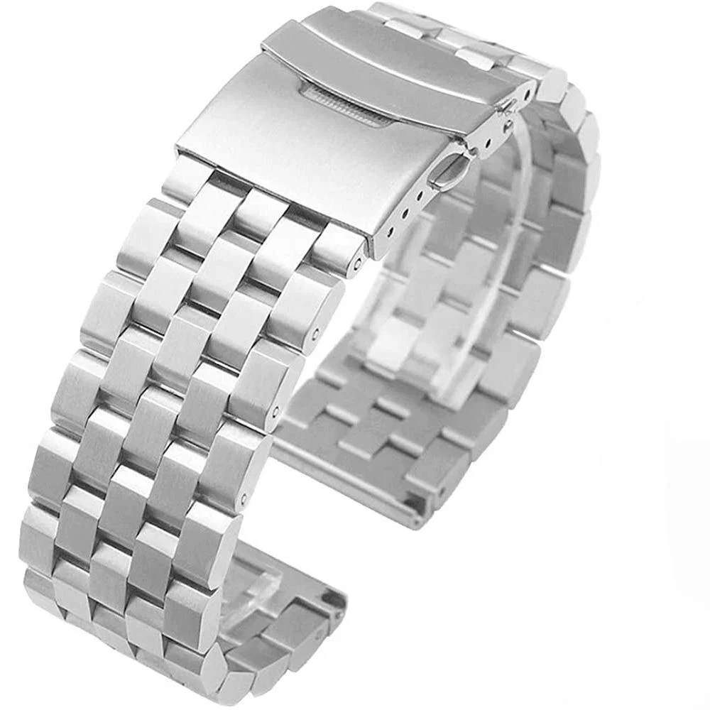 Recyclable Klaus 316L Stainless Steel Engineer Watch Strap With Deployant Clasp Dependable