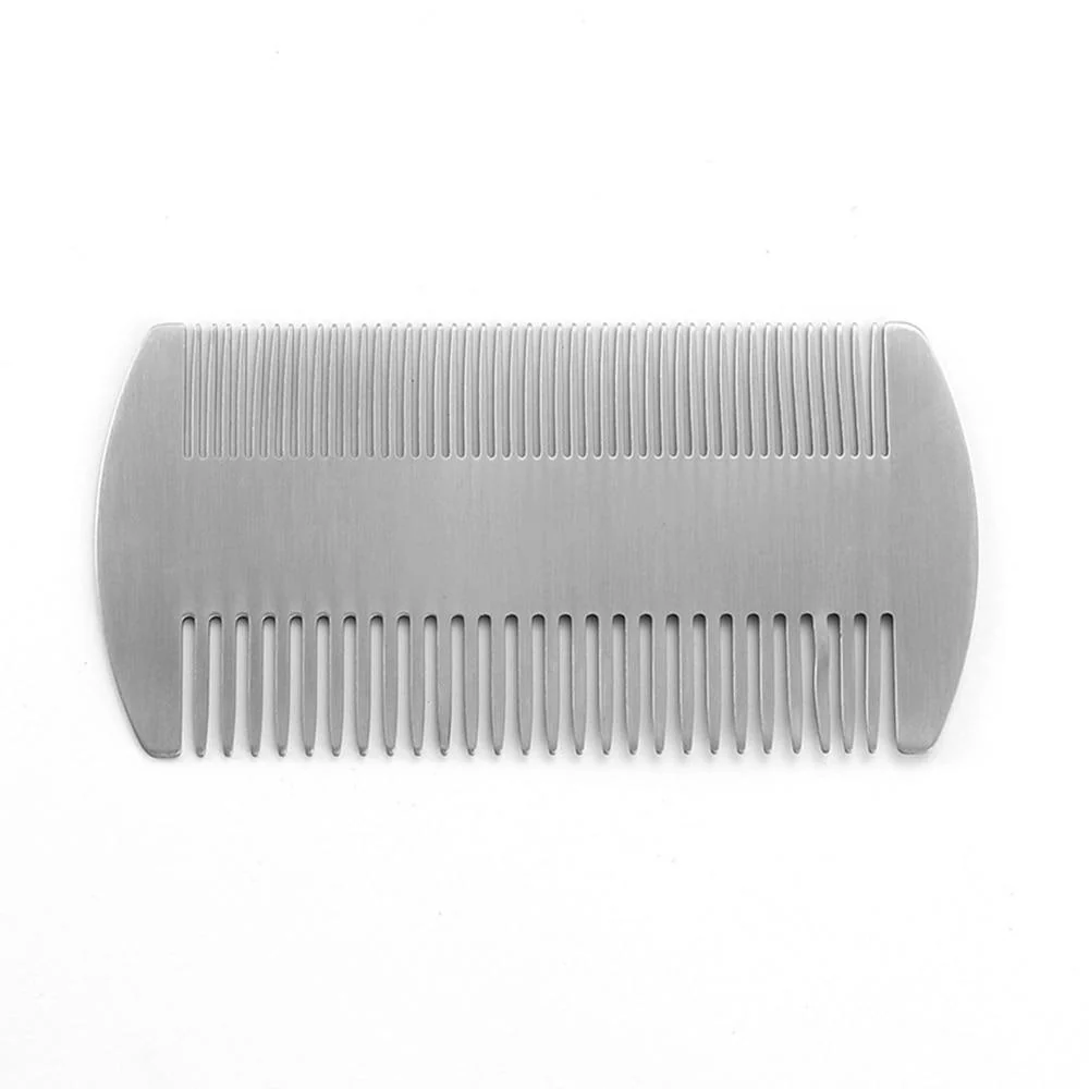 Durable Double-Sided Stainless Steel Beard Comb High-End
