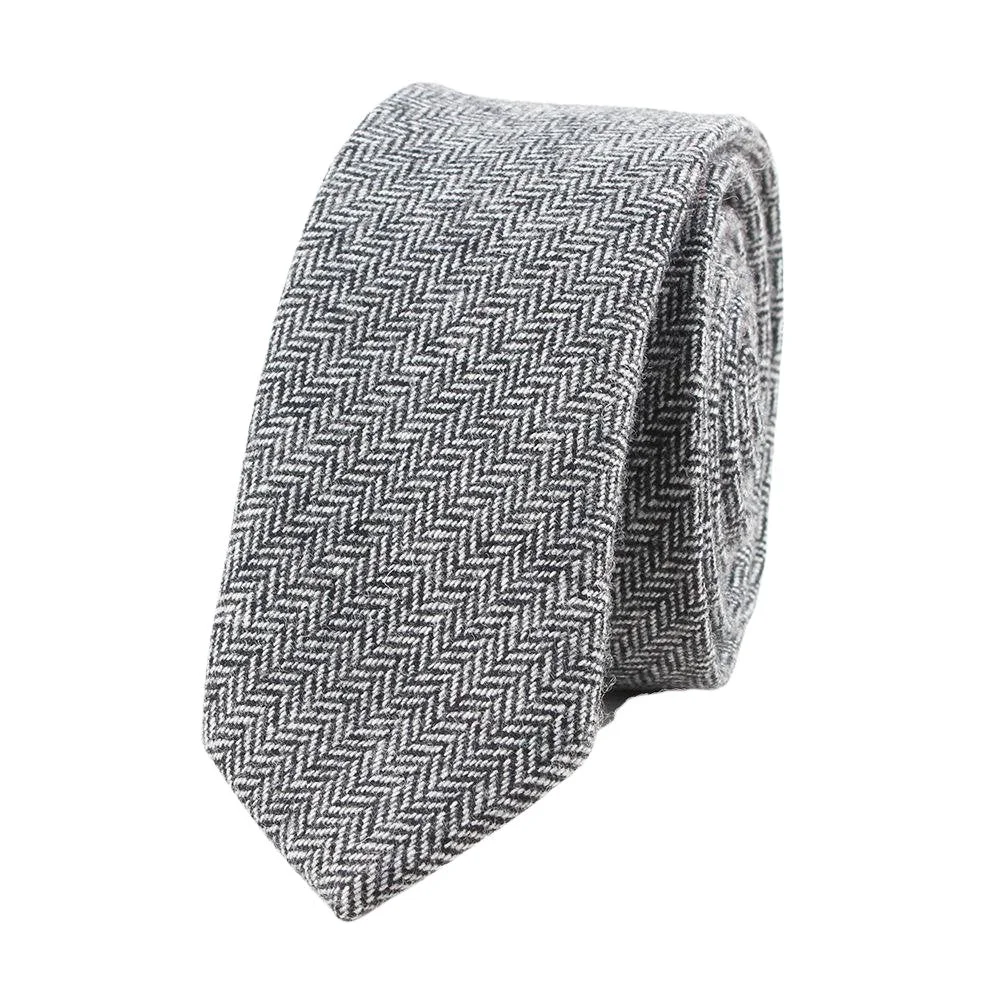 High-Performance Herringbone Wool Tie Safe