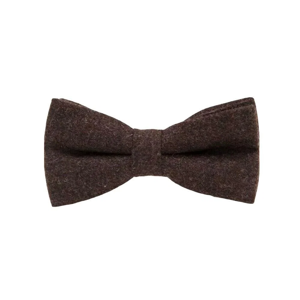 Trendy Solid Wool Bow Tie Pre-tied Elite