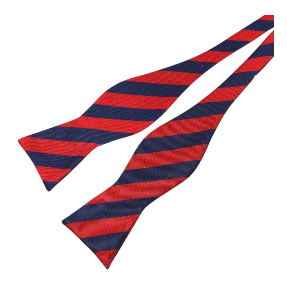 Innovative Striped Silk Self-Tie Bow Tie Solid