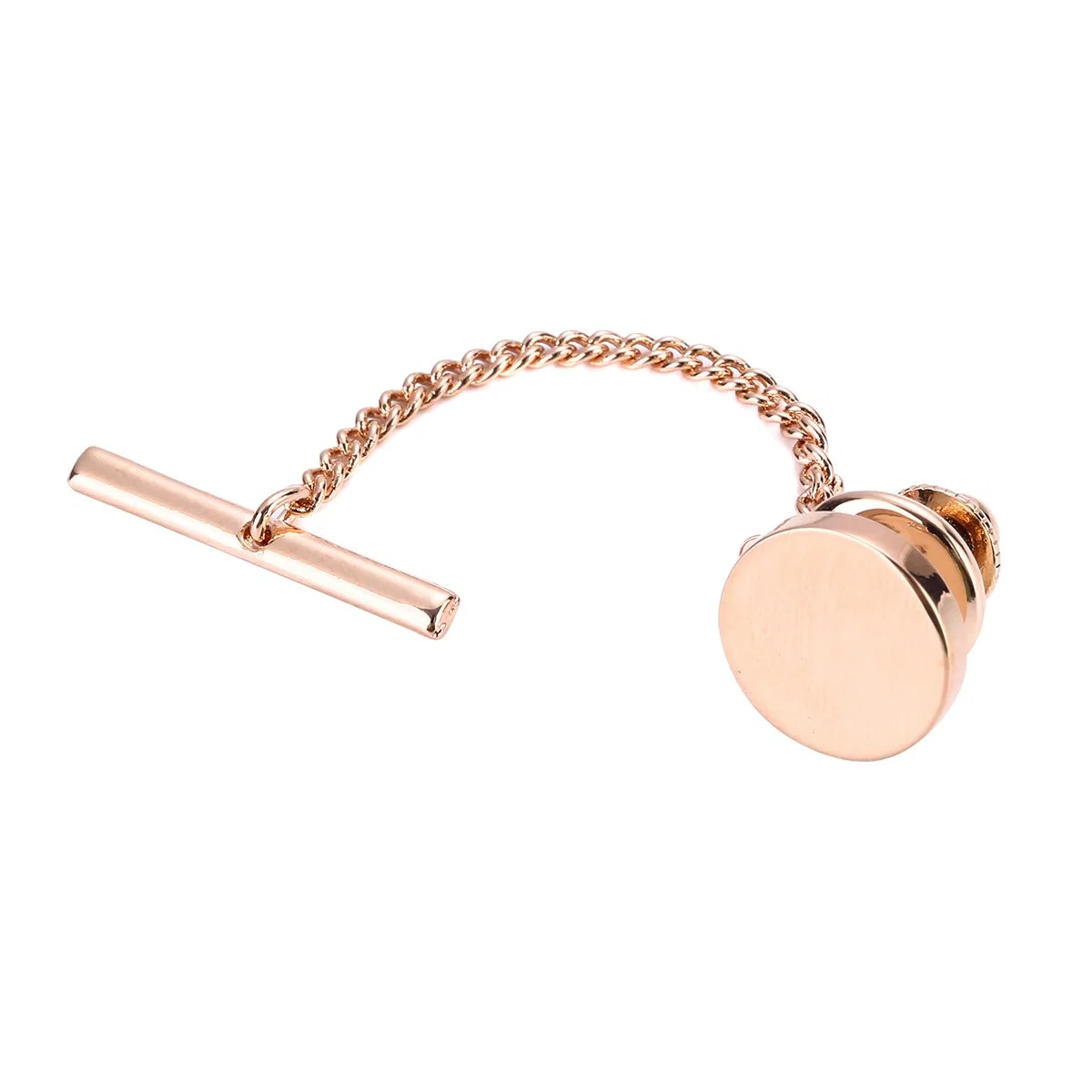 Trendy Hugo Round Solid Tie Tack Unique