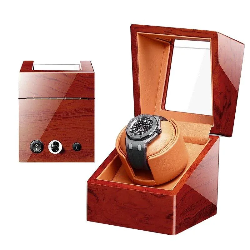 Fast Fabrizio Pear Wood Box Mechanical Watch Winder Smooth