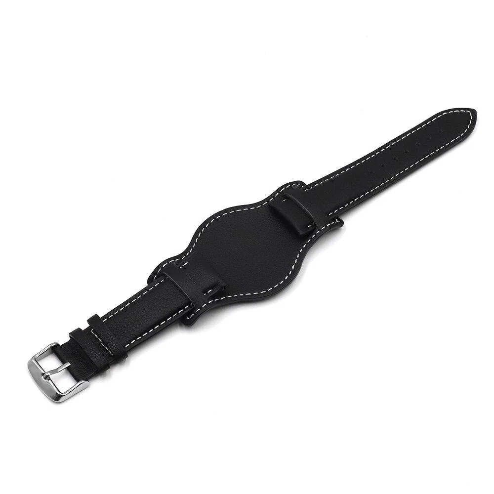 Unique Apollinaire Cow Leather Watch Bund Strap With Tang Buckle Healthy