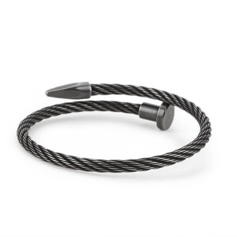 Dependable Lars Nail Light Metal Cuff Bracelet Healthy