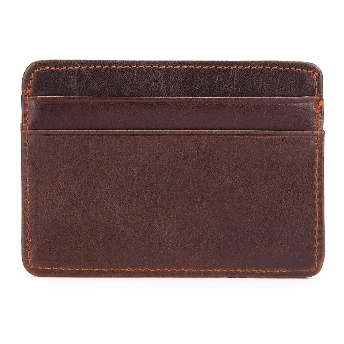 Fast Noah Ultra Slim Minimalist Cowhide Leather Card Holder Premium