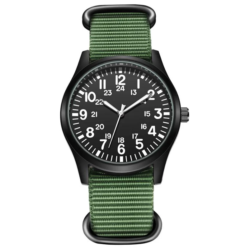 High-End Yves Classic Pilot Watch With Nylon Strap Exceptional