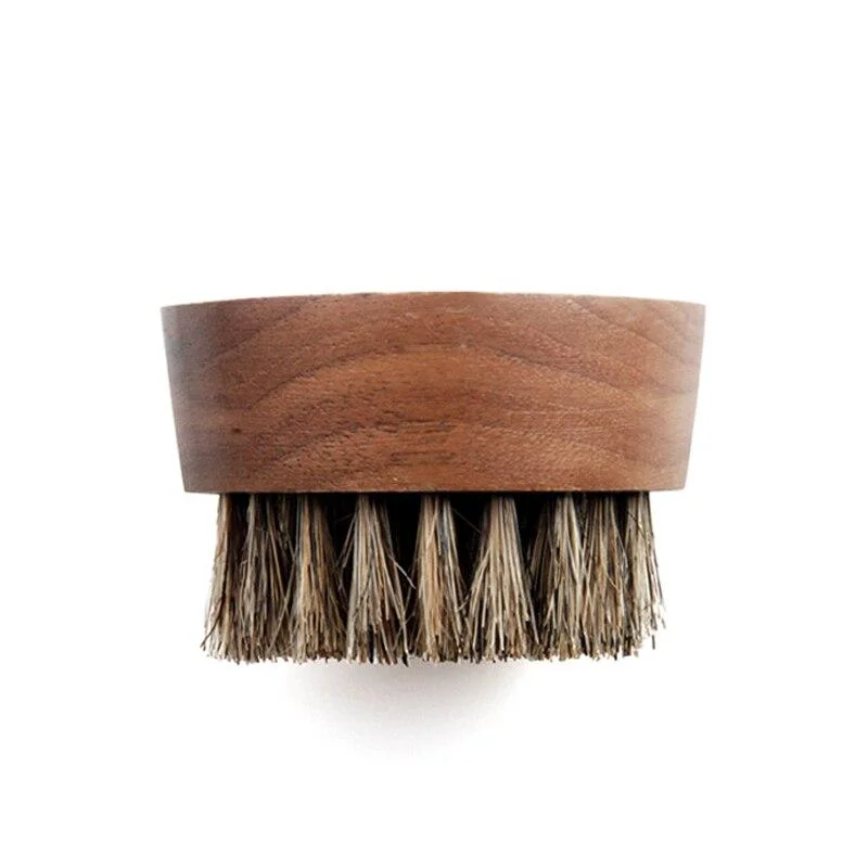 Artisan Walnut Wood Boar Bristle Beard Brush Reusable