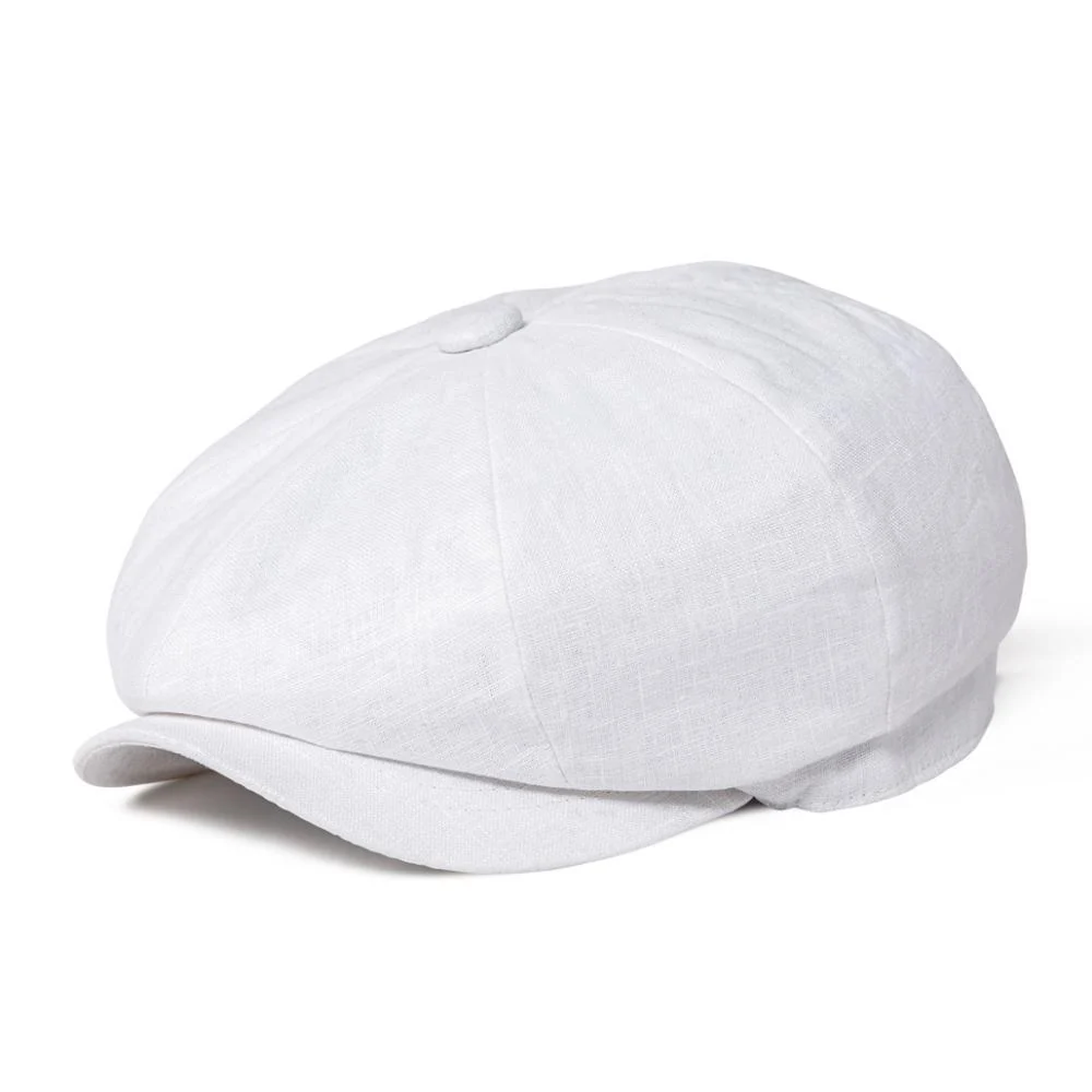 Artisan Linen Newsboy Cap User-Friendly