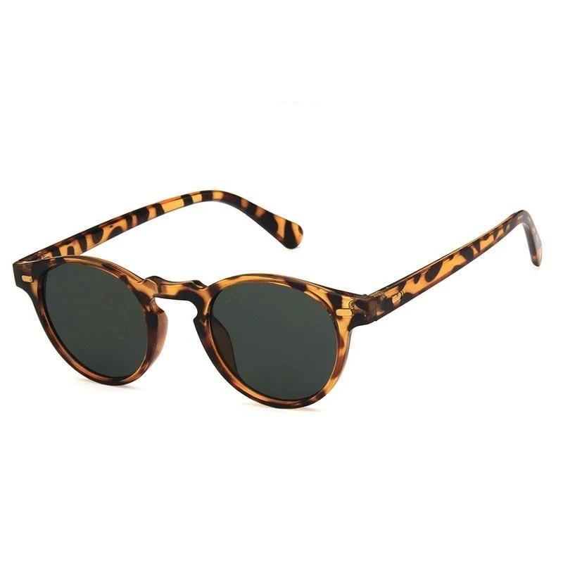 Sustainable Minimal Round Tortoise Sunglasses Premium Material