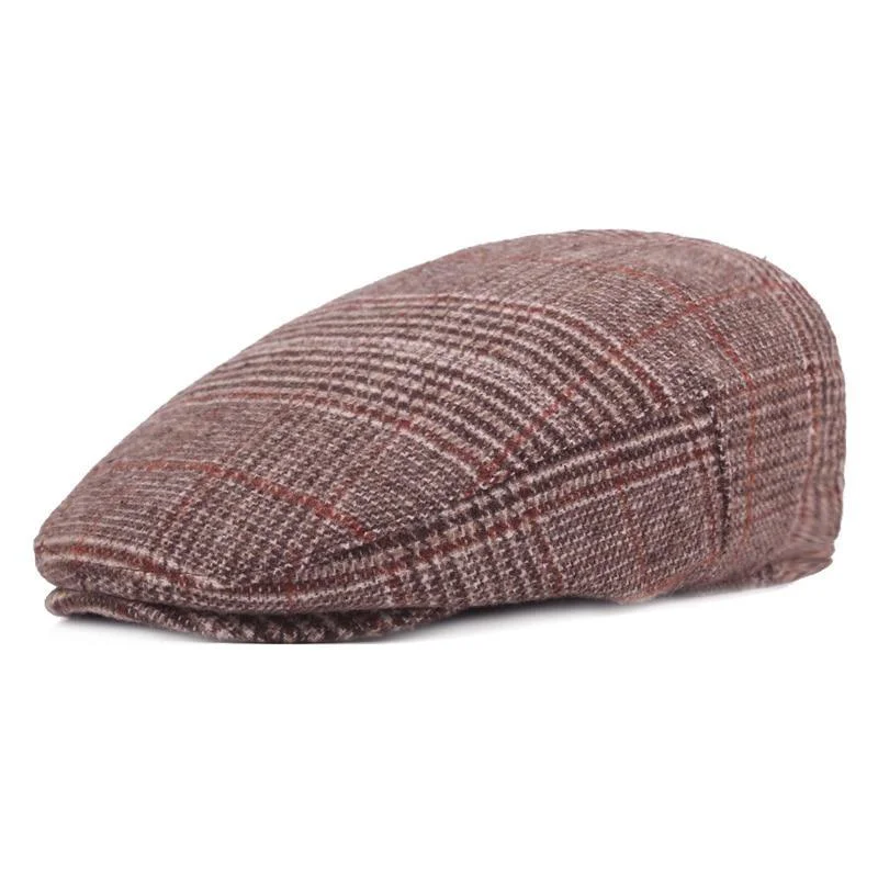 Proven Houndstooth Plaid Wool Ivy Cap World-Class