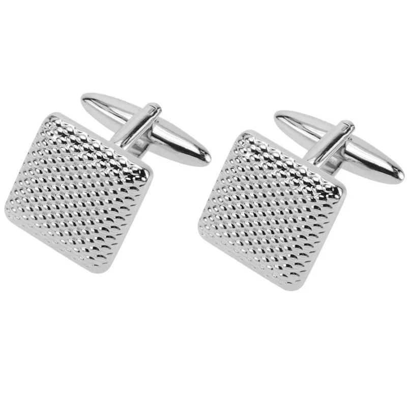 Official Pin Dot Silver-Tone Cufflinks Authentic