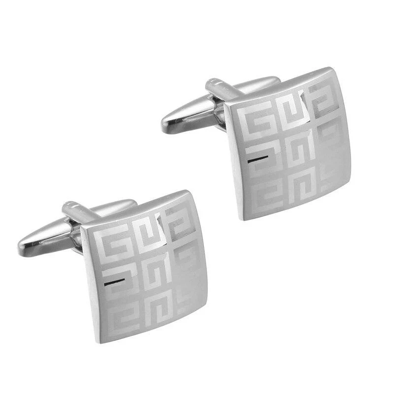 Safe Zeus Solid Silver-Tone Cufflinks Crafted