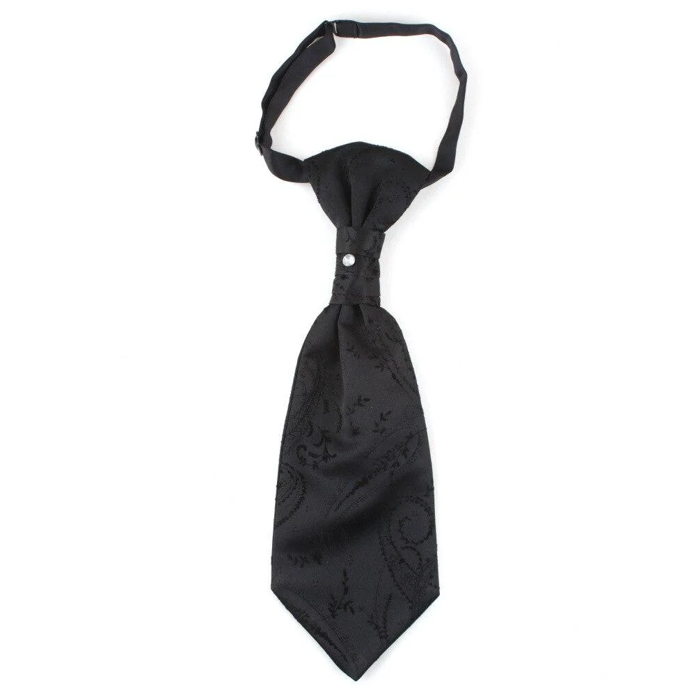 Optimized Jacquard Wedding Ascot Tie Pre-Tied Elegant