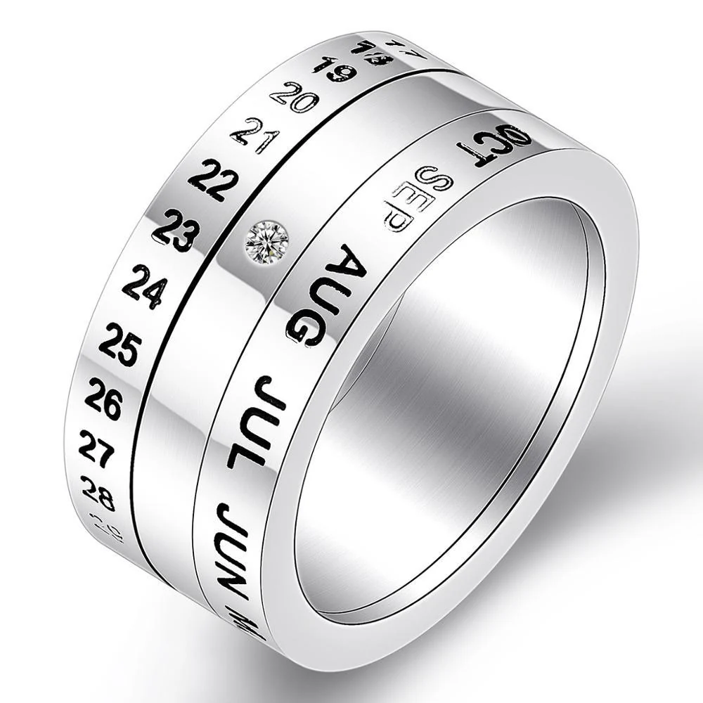 Natural Calendario Spinner Ring Proven