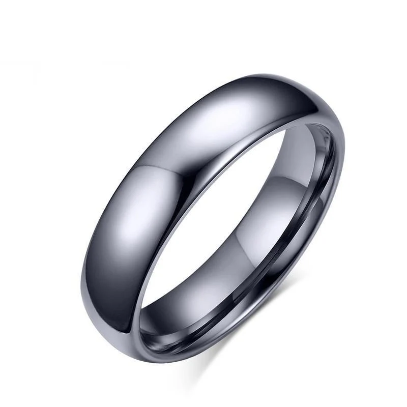 Refined Alessandro Gunmetal Grey Tungsten Carbide Ring Carefully Designed