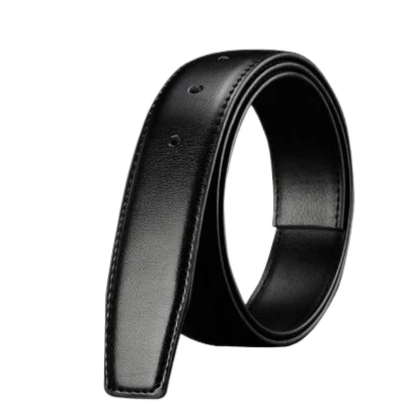 High-End Benedetto Formal Leather Strap For Pin Belt Buckle Elegant
