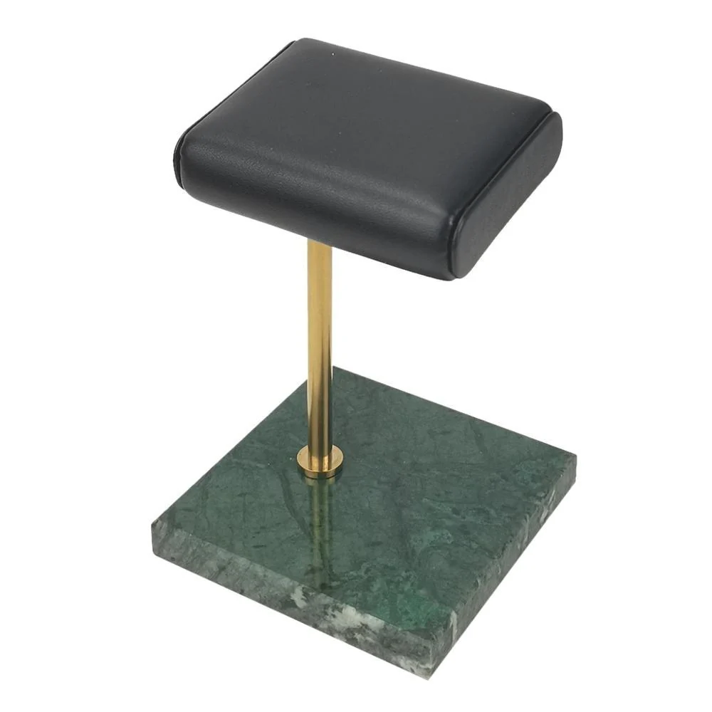 Next-Generation Antoine Green Marble Single Watch Display Stand Holder Fine