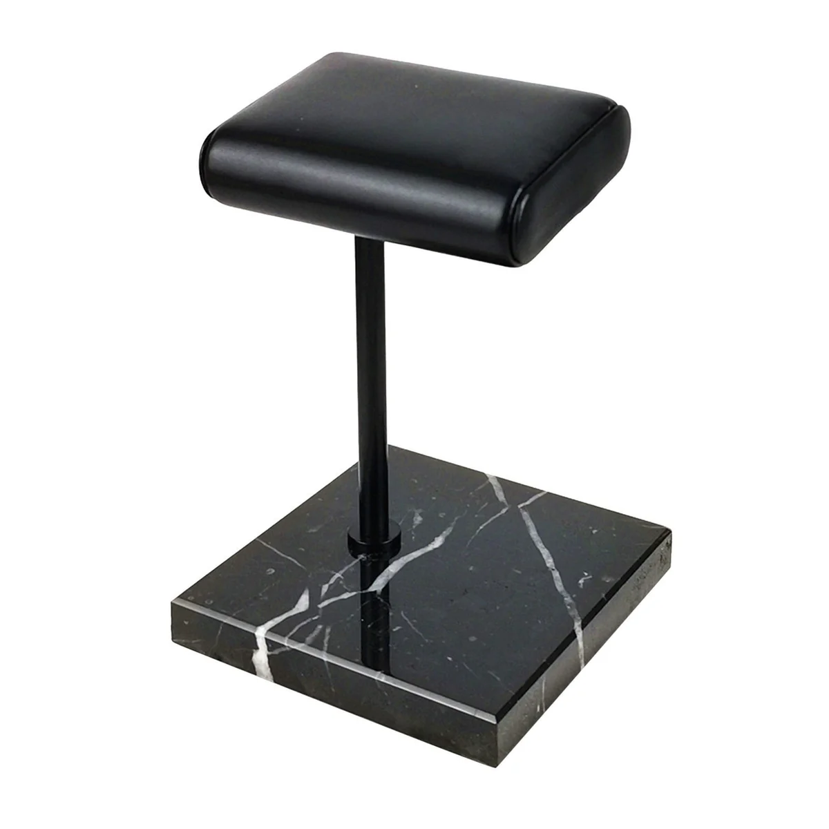 Powerful Antoine Black Marble Single Watch Display Stand Holder Smooth