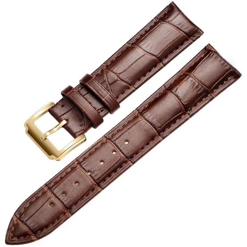 Soft Horace Solid Brown Calfskin Classic Watch Strap First-Class