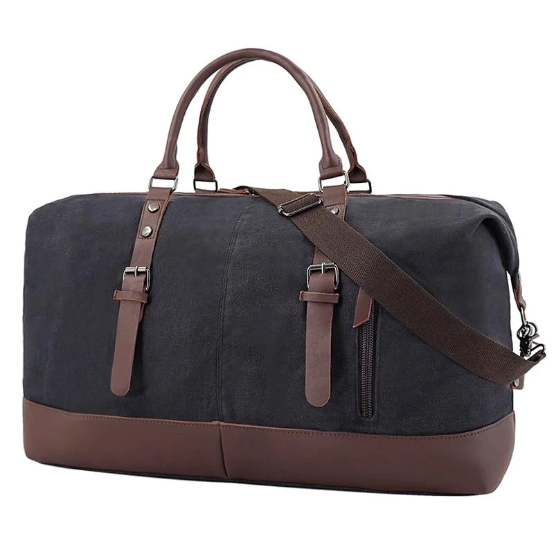 Long-Lasting Paul Large Canvas Weekender Duffel Bag Genuine