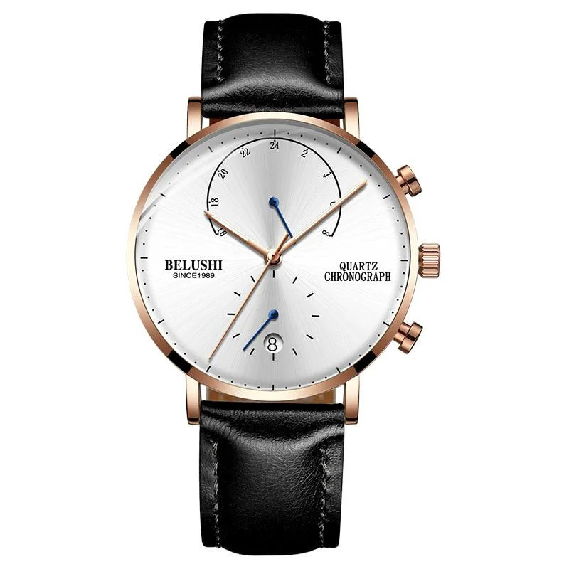 User-Friendly Fiero Reloj clásico de negocios Fine Crafted