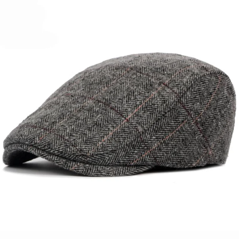 Luxury Gorra plana Heritage de lana Fine