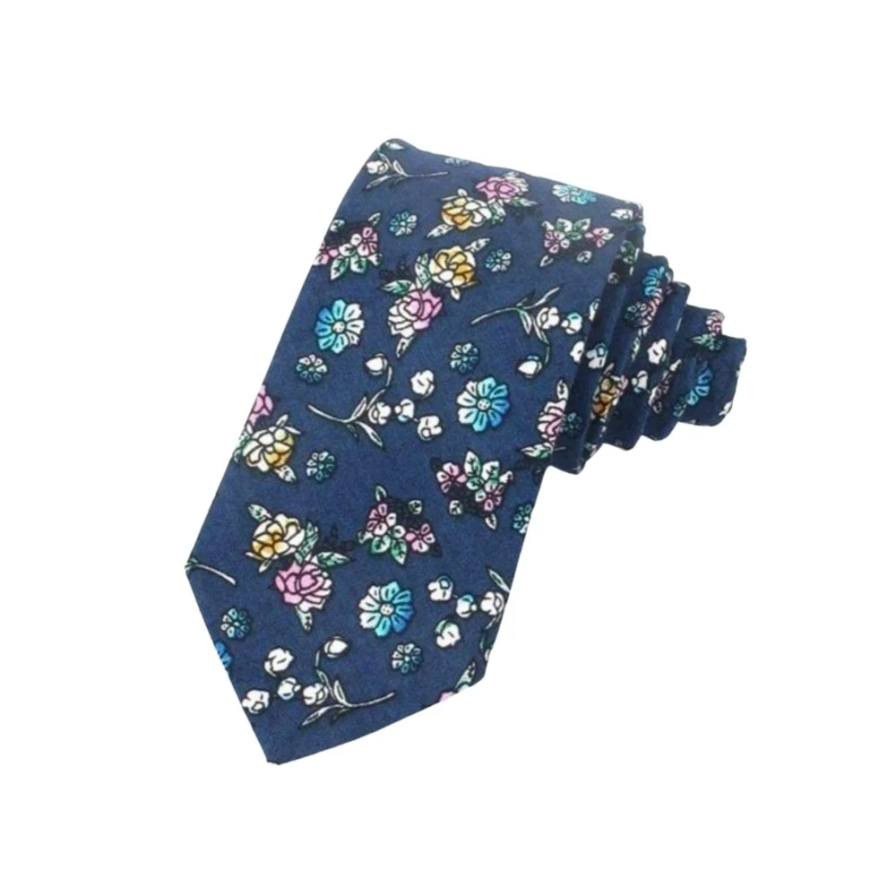 Comfortable Corbata Boho de Algodón Floral Proven