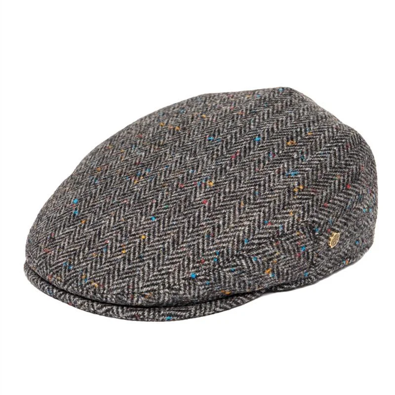 Efficient Lana Herringbone Gorra plana Smooth