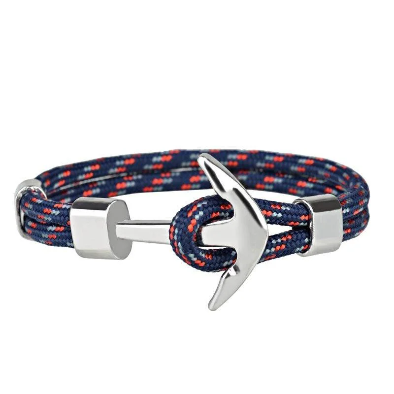 Relaxed Torino Pulsera Ancla Plata Premium Material
