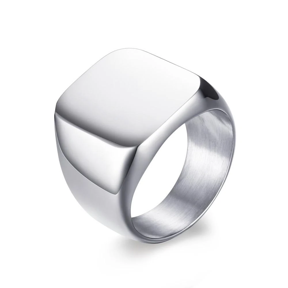 Advanced William Anillo de sello cuadrado Innovative
